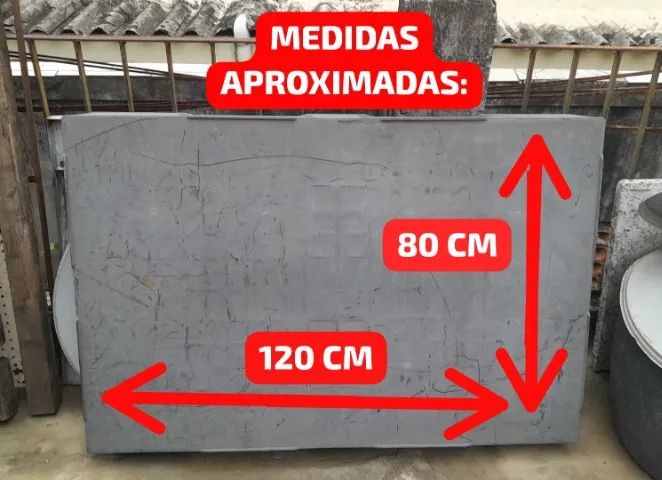 Pallet Plástico Grande Com Base Com Pés - Preto Liso (120 cm X 80 cm) - Foto 4