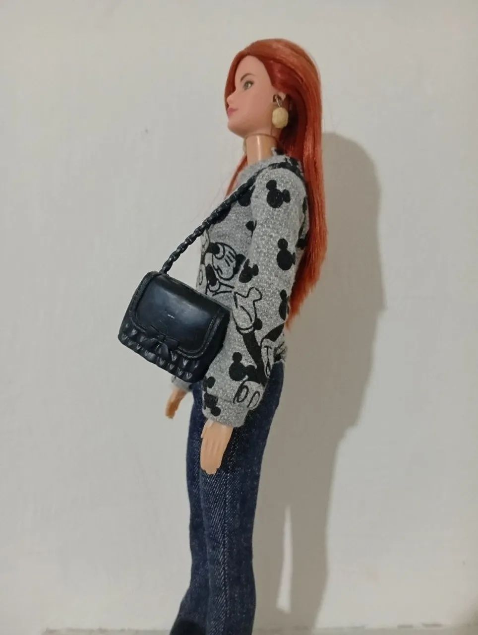 Boneca Barbie Ruiva com cabeça reduzida  - Foto 3
