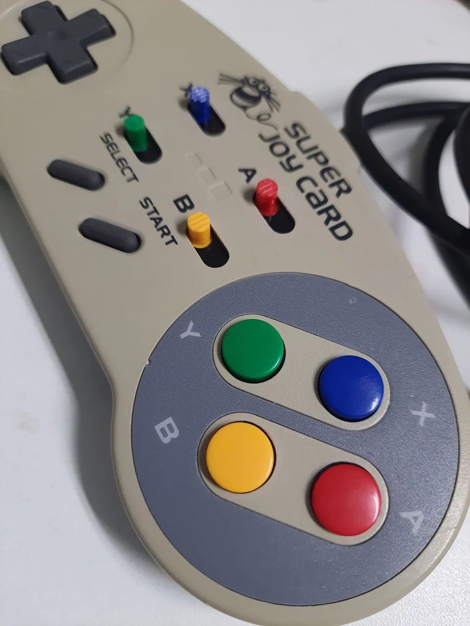 Controle turbo Super Joy Card - SNES Super Nintendo - Peças e