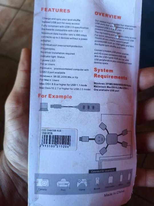 Hub USB 2.0 4 Portas - Foto 2