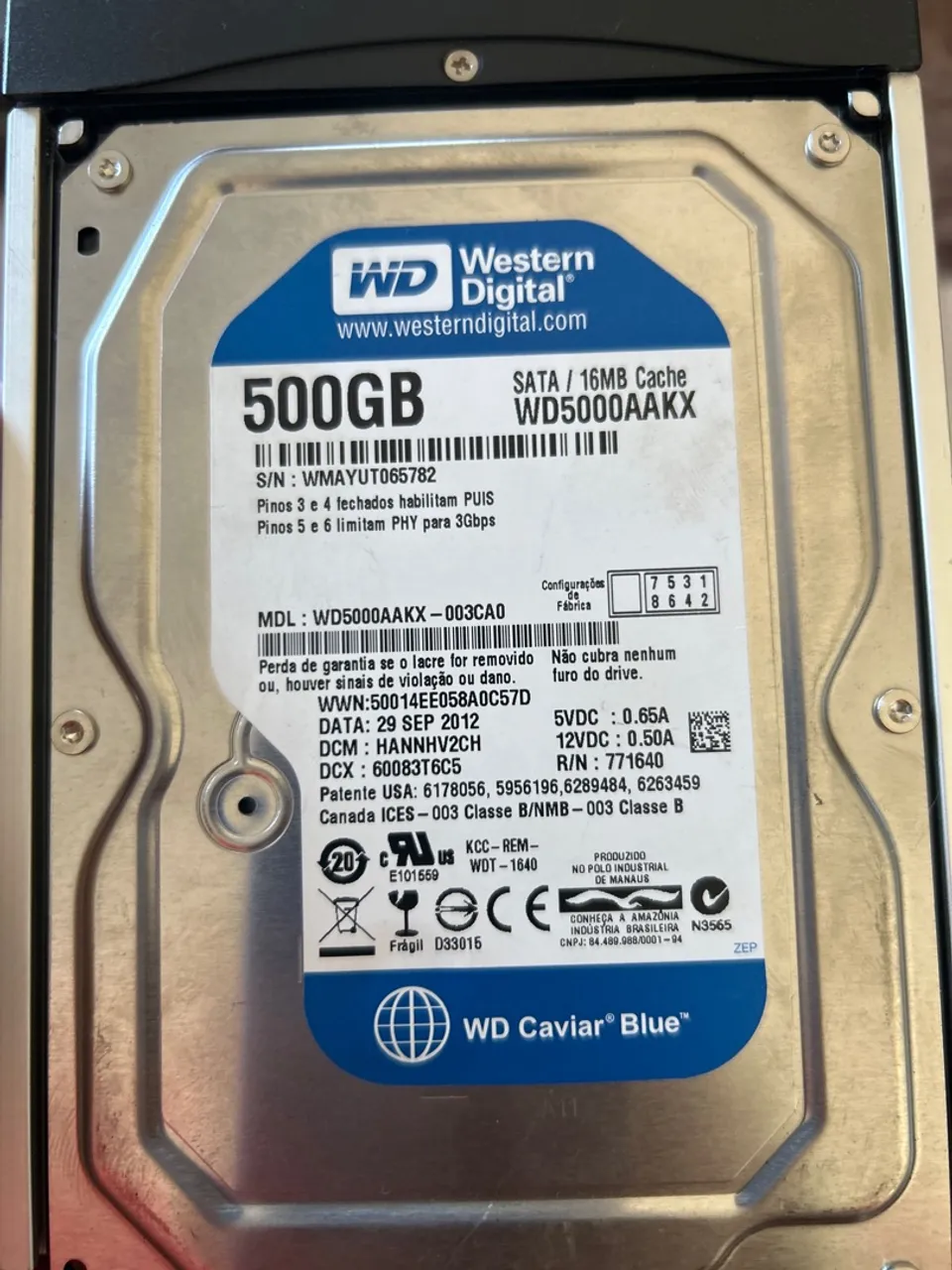 Hd wd 500 gg