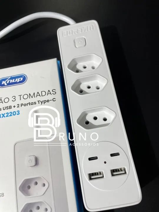 Tomadas Inteligentes Knup com USB e Type-C
