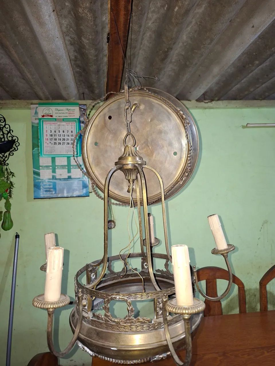 Antigo ararão ou candelabro 