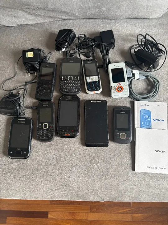 9 Celulares antigos para retirar peças e componentes