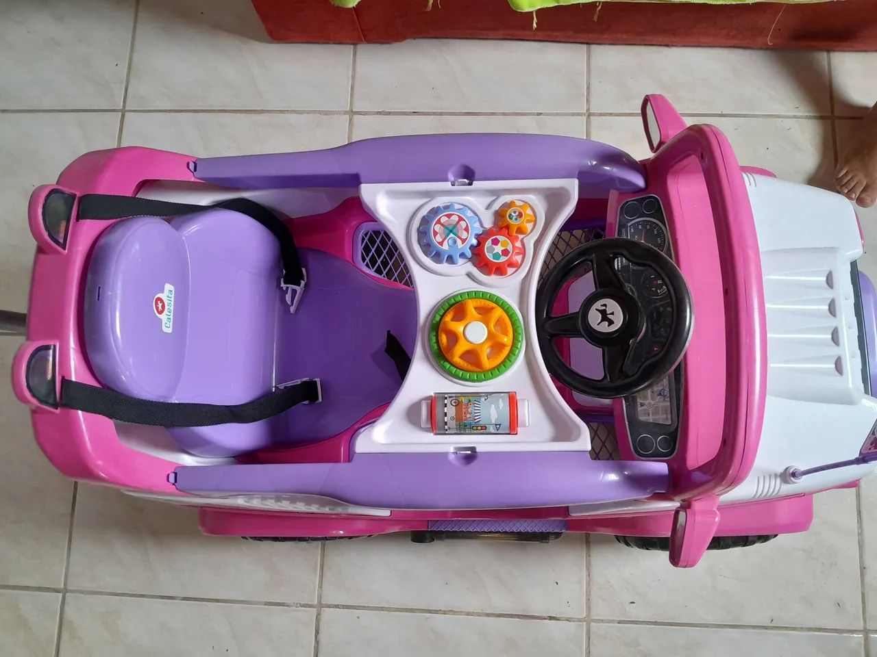 Carrinho Elétrico Infantil Rosa - DUPI CLUBE CALESITA - Foto 2