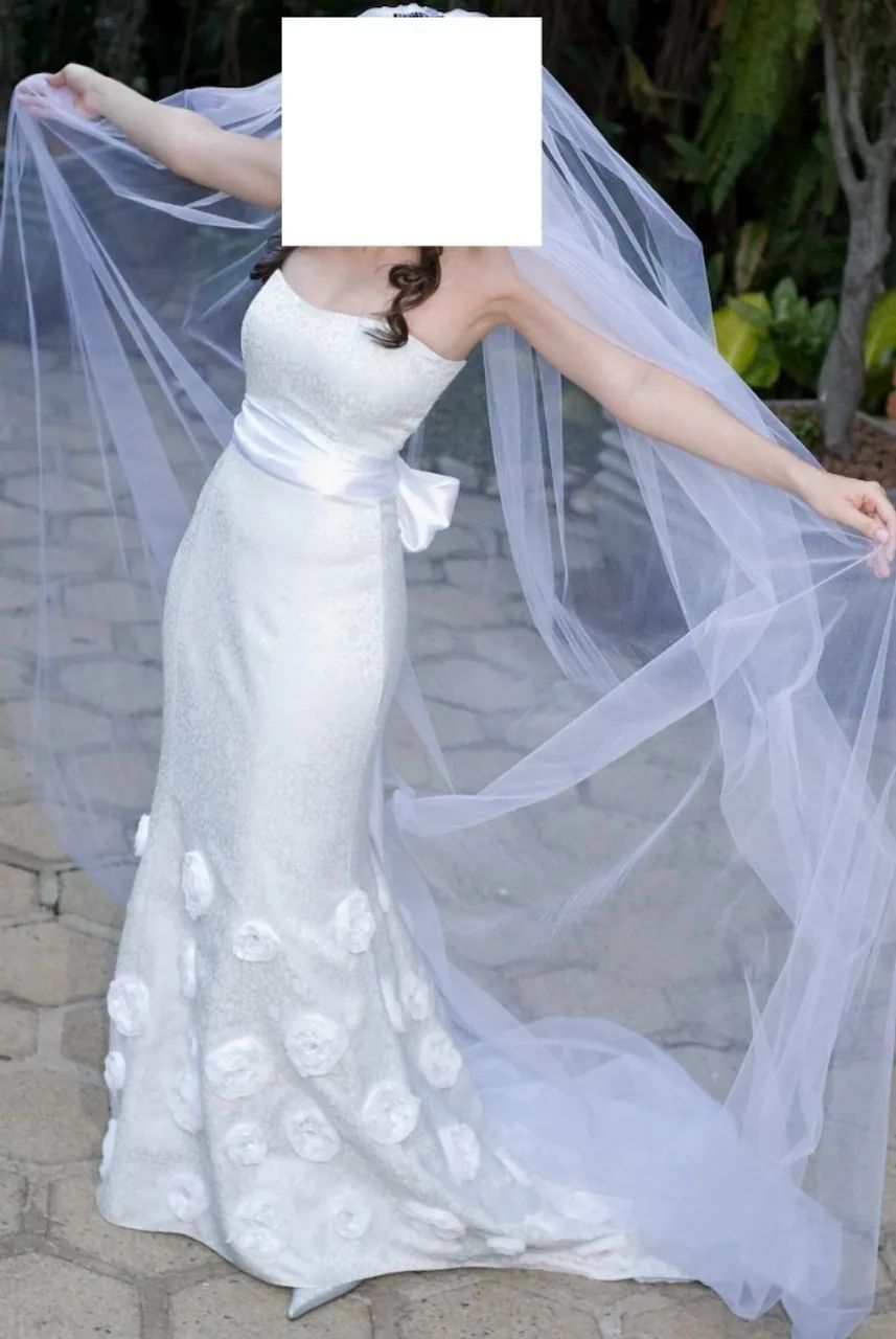 Vestido de Noiva Tomara que Caia Longo - Foto 5