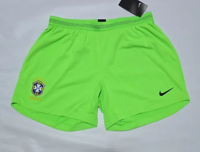 Shorts Seleção Brasileira Feminina 2018 Verde Limão Jogadora
