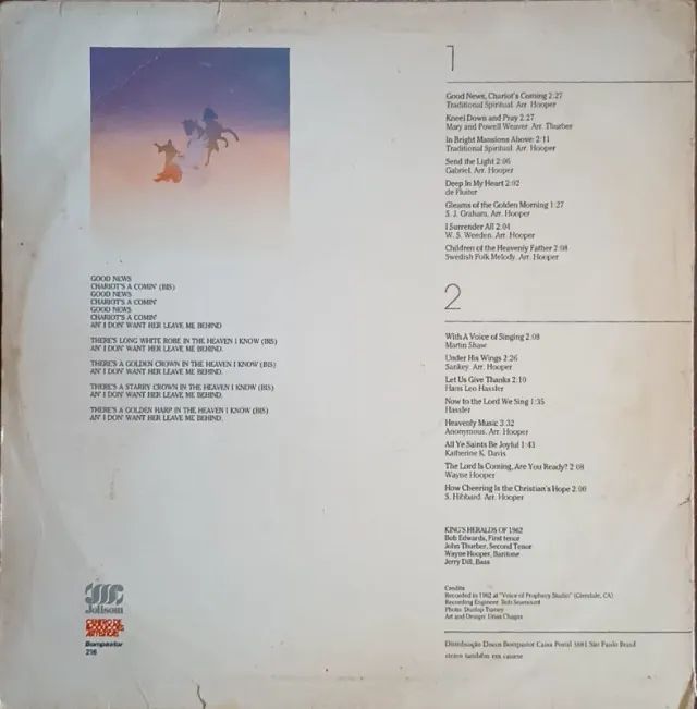 Lp Disco de Vinil Internacional Gospel Evangélico The King's Heralds - Good News - Foto 2