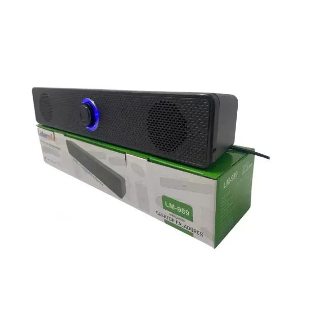 Caixa De Som Soundbar Led Para Computador Pc Usb P2 Gamer - Foto 2