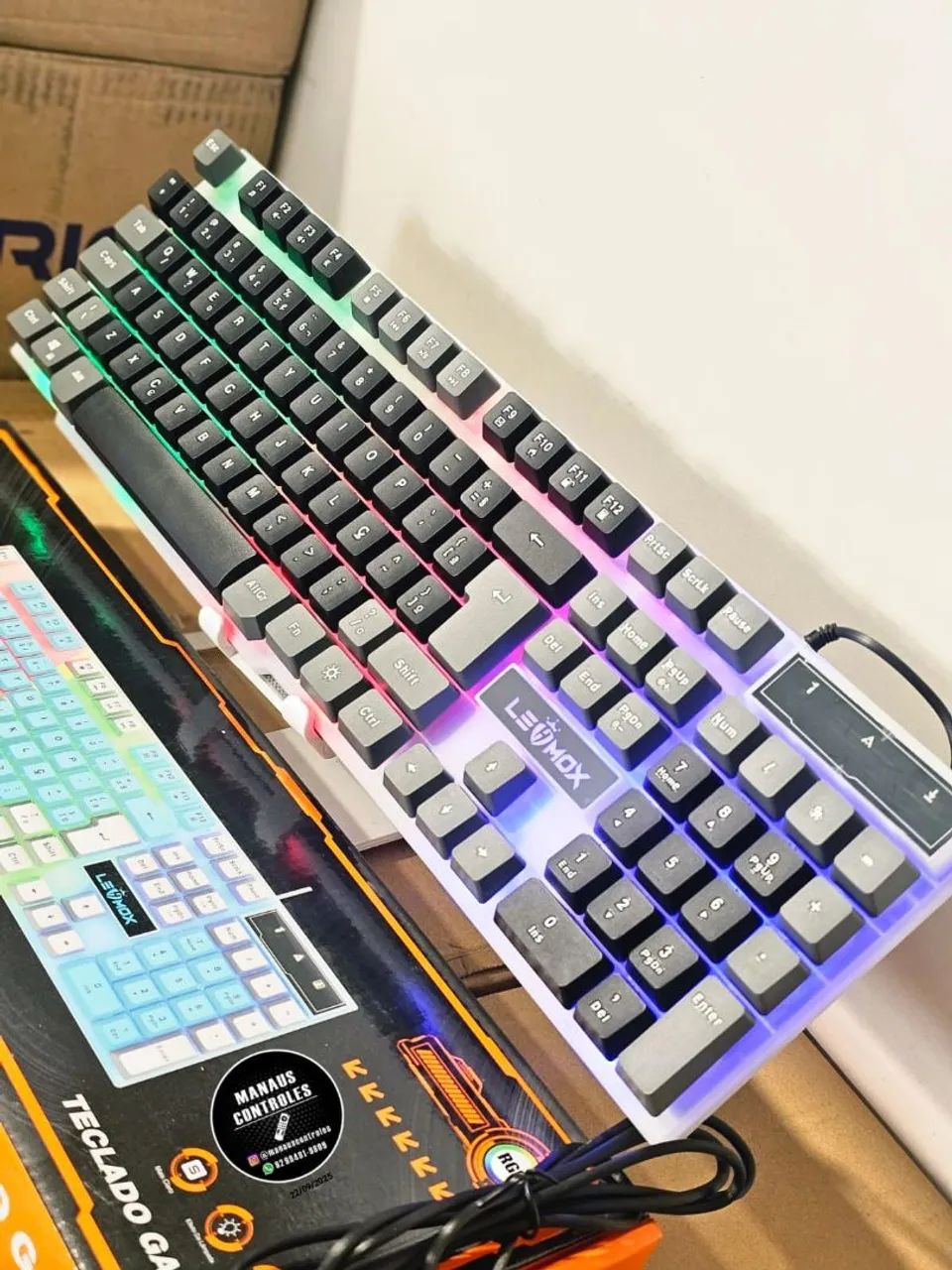 Teclado Gamer Lehmox conexão USB 