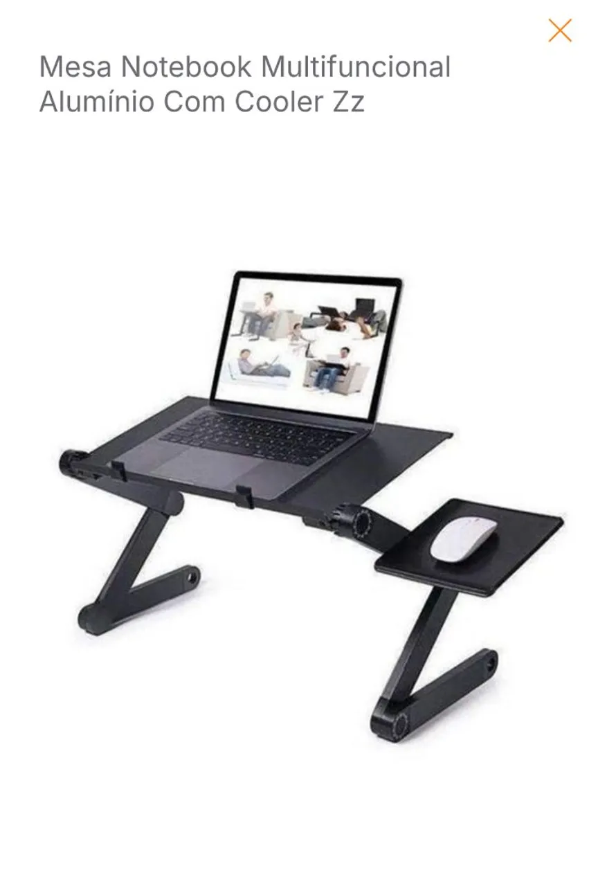 Mesa Notebook Multifuncional Alumínio Com Cooler