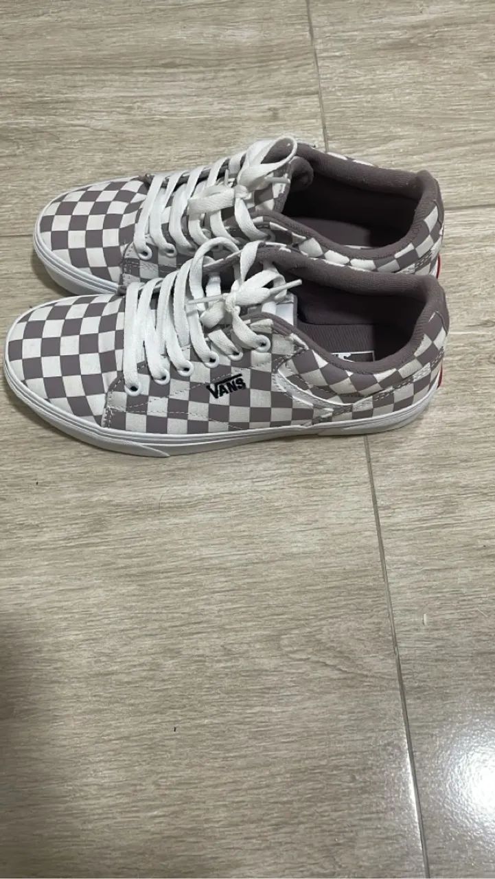 Tênis Vans Checkerboard Cinza