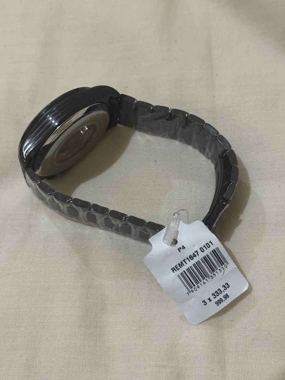 Relógio Masculino Preto com Visor Esqueleto - Foto 3
