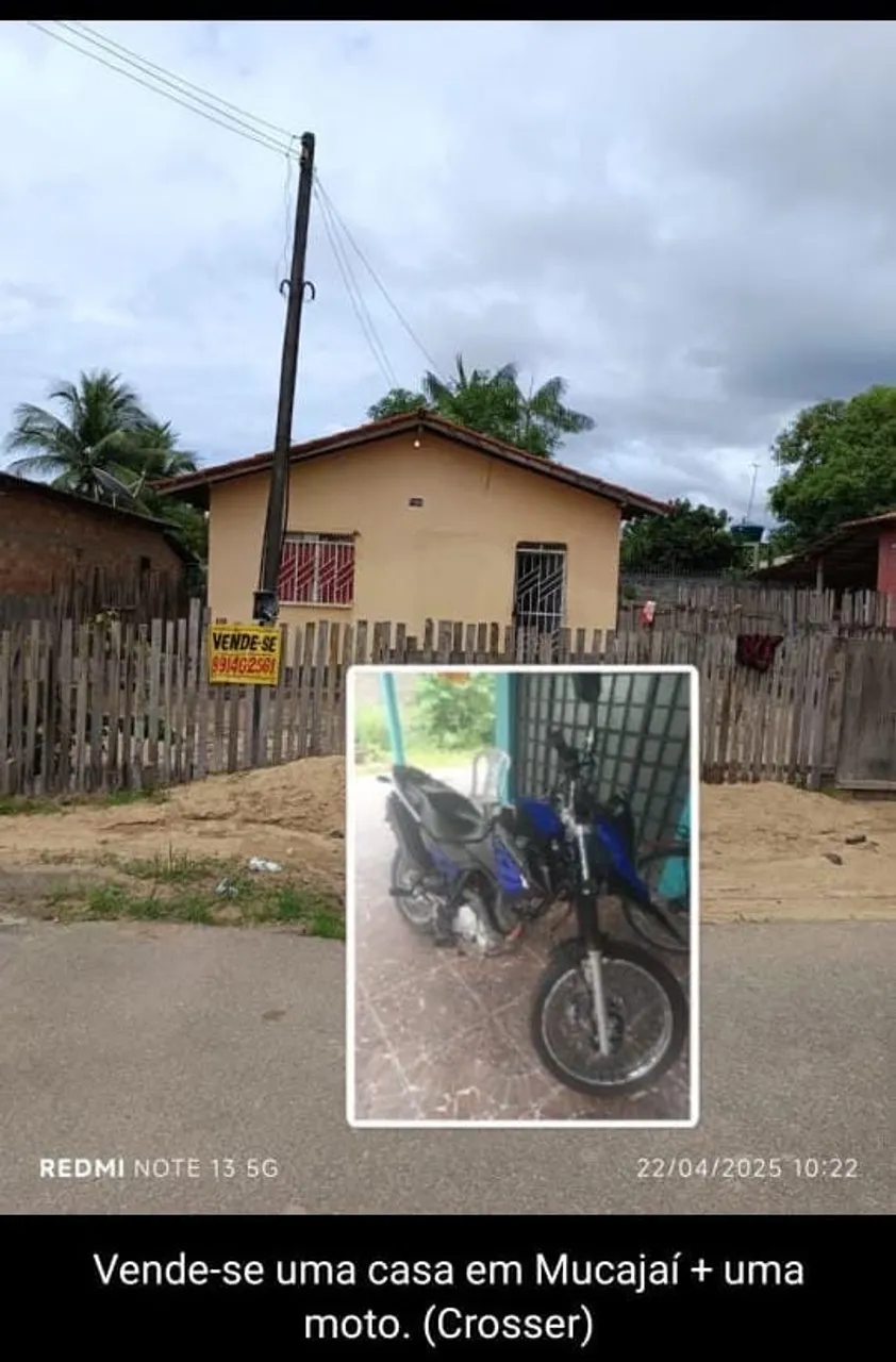 Casa Em Mucajaí Uma moto Crosser 2023