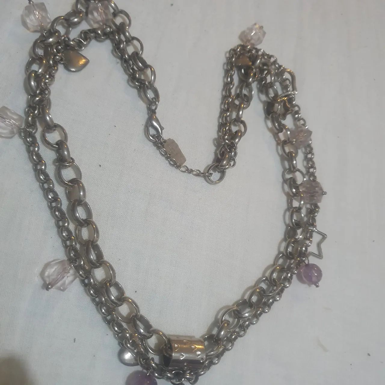 Colar feminino com pingente de pedra azul - Foto 3