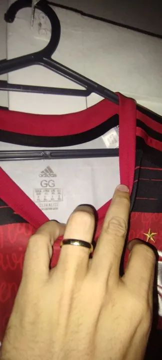 Camisa Flamengo Adidas - Tamanho GG - Foto 2