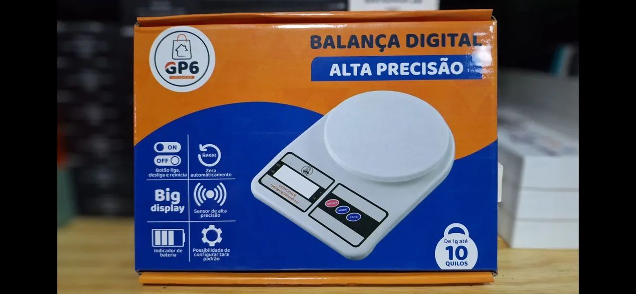 Balança Digital de Alta Precisão GP6 - Cozinha