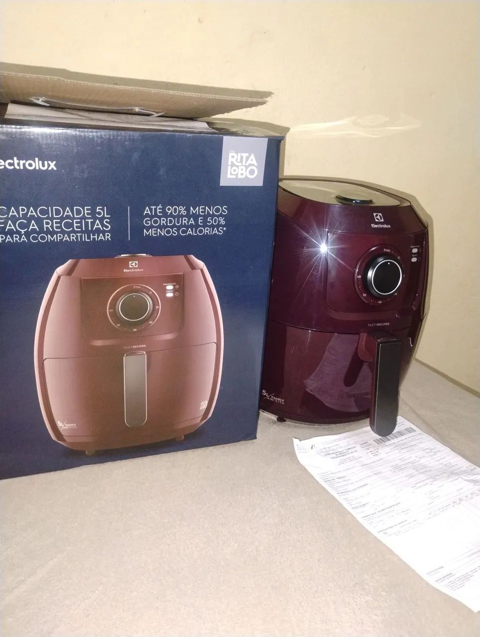 Fritadeira Air Fryer Electrolux - 5 L - Nova - Foto 4
