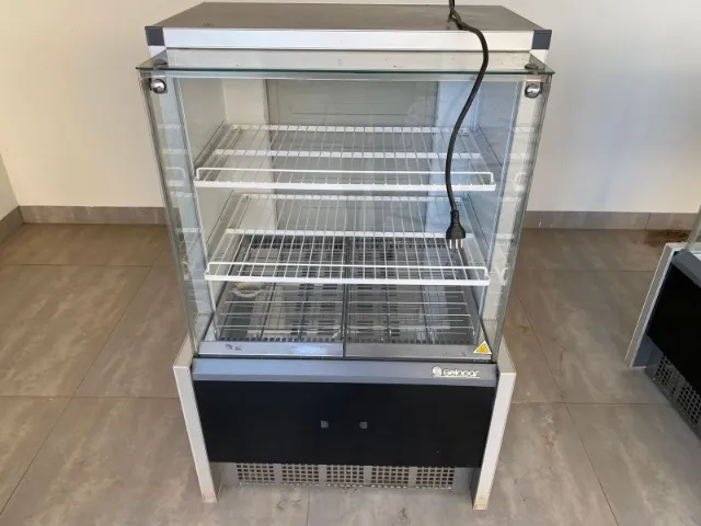 Gelopar Balcão Vitrine Estufa quente para salgados