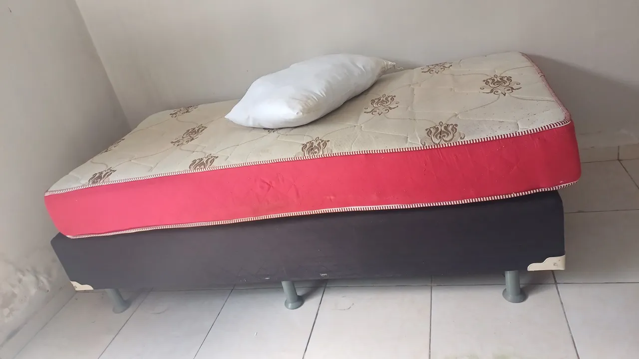 Cama Box solteiro com Colchão