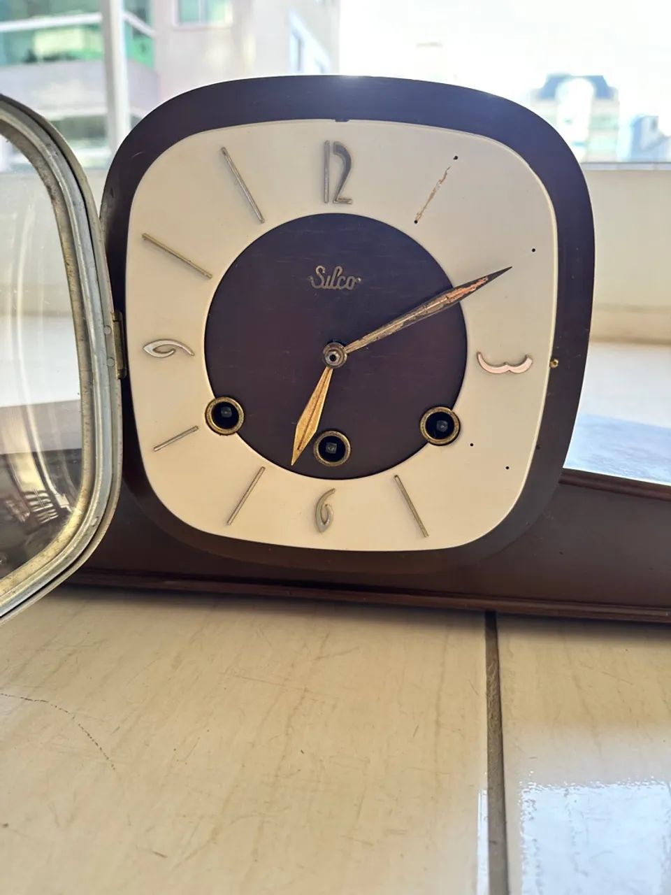 Relógio de Mesa Antigo Silco64840800190595121