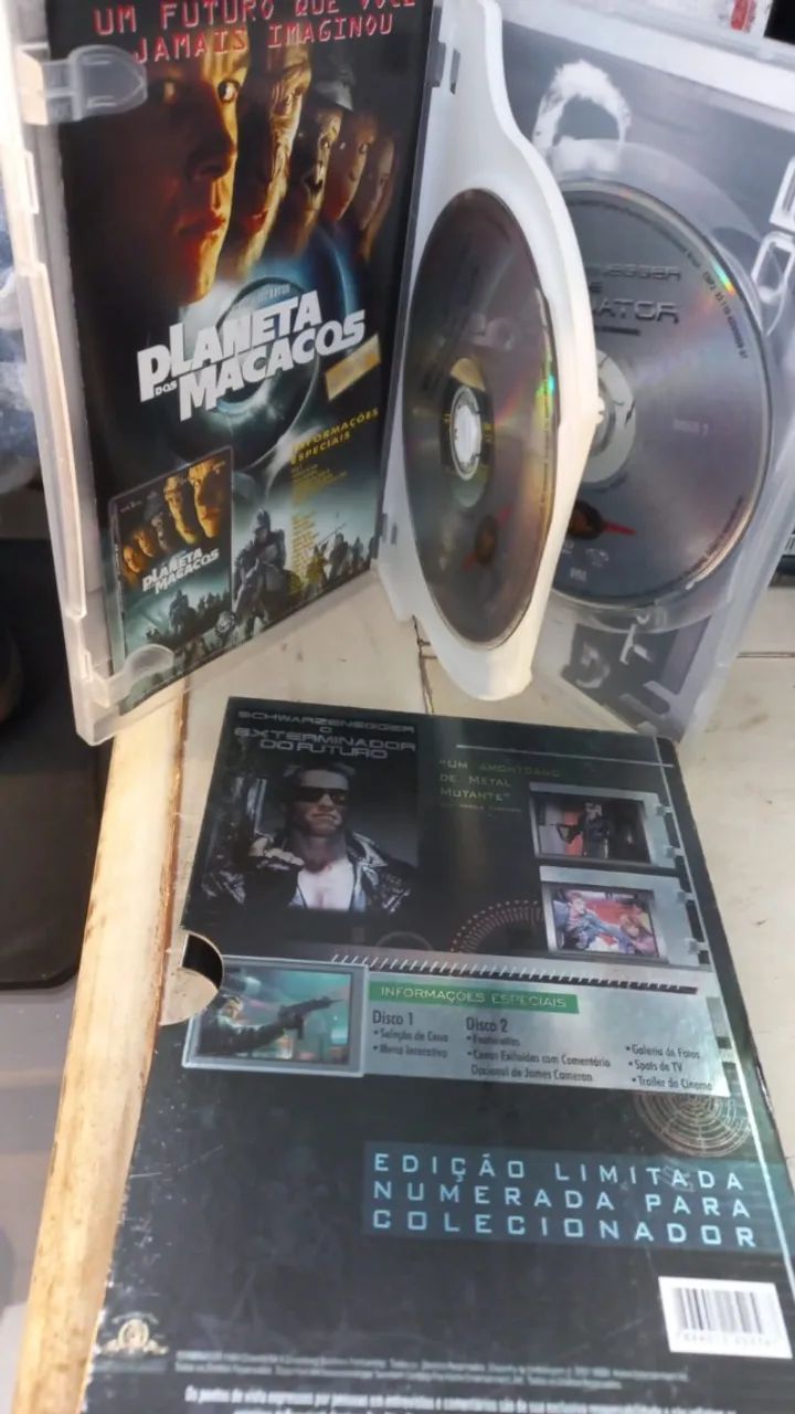 DVD O Exterminador Do Futuro Edição Especial Duplo Dvd Raro - EDIÇÃO LIMITADA NUMERADA PAR - Foto 3