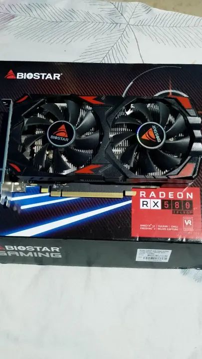 Placa de Vídeo Biostar Radeon RX 580 8GB
