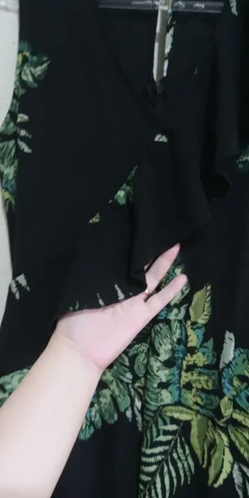 Macacão Feminino Estampado Preto - Foto 3