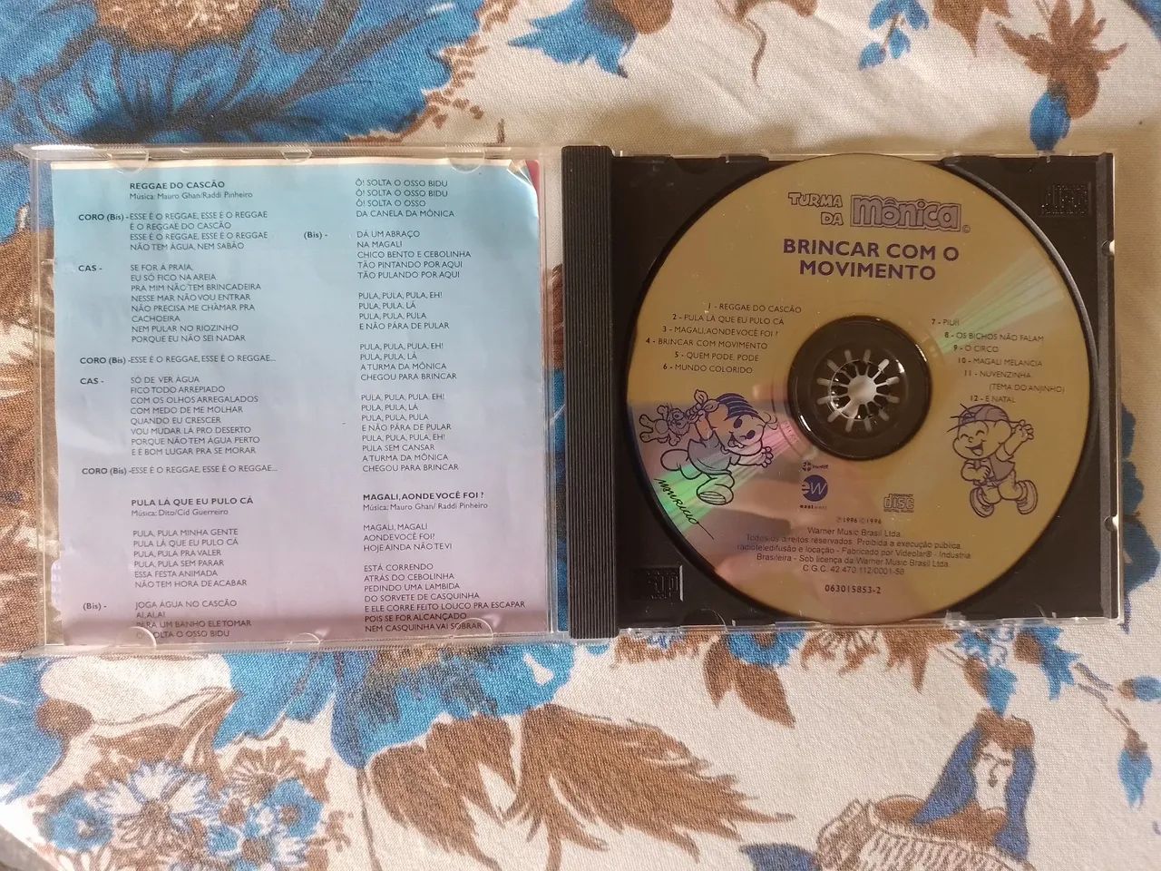 CD Turma da Mônica Brincar Com O Movimento Usado Original - Foto 2