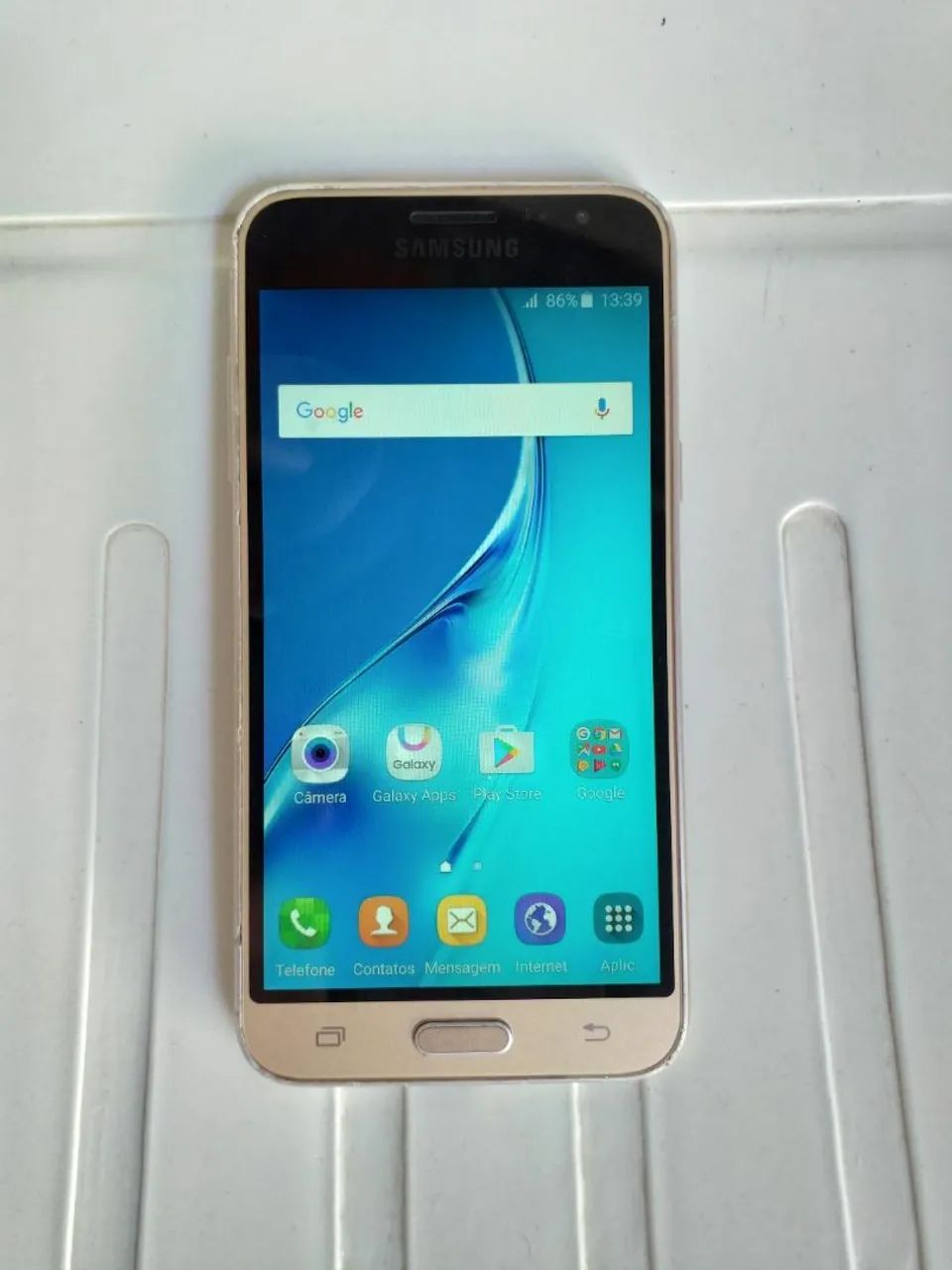 Barato celular samsung Galaxy j3 dual chip conservado