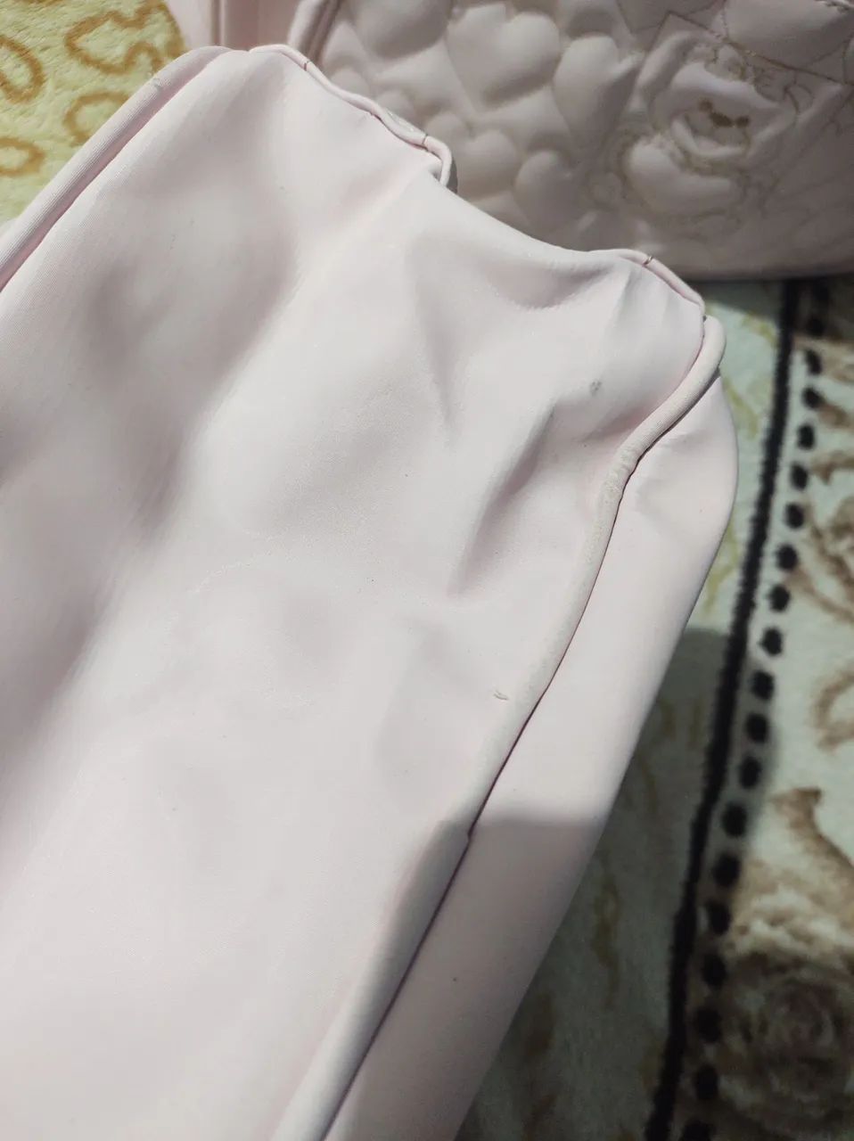 Kit de bolsas maternidade rosa com detalhes fofos - Foto 5