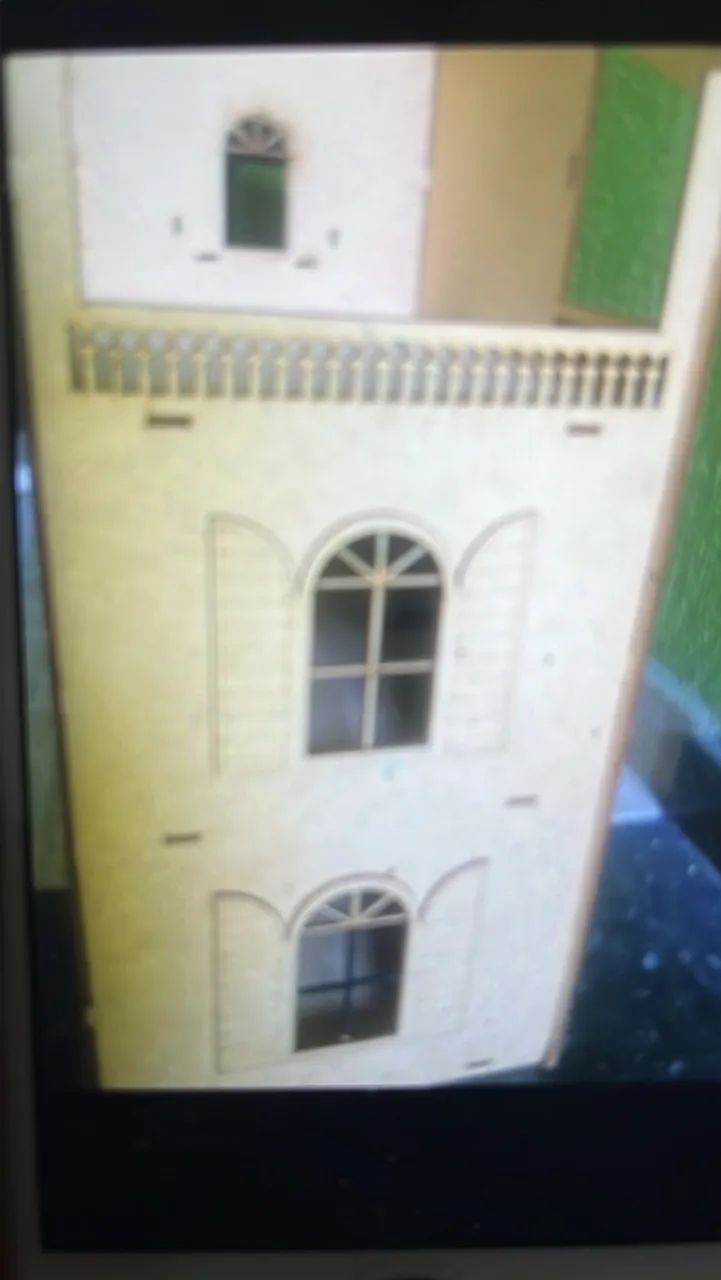 Miniatura Casa de Bonecas em Madeira - Foto 5