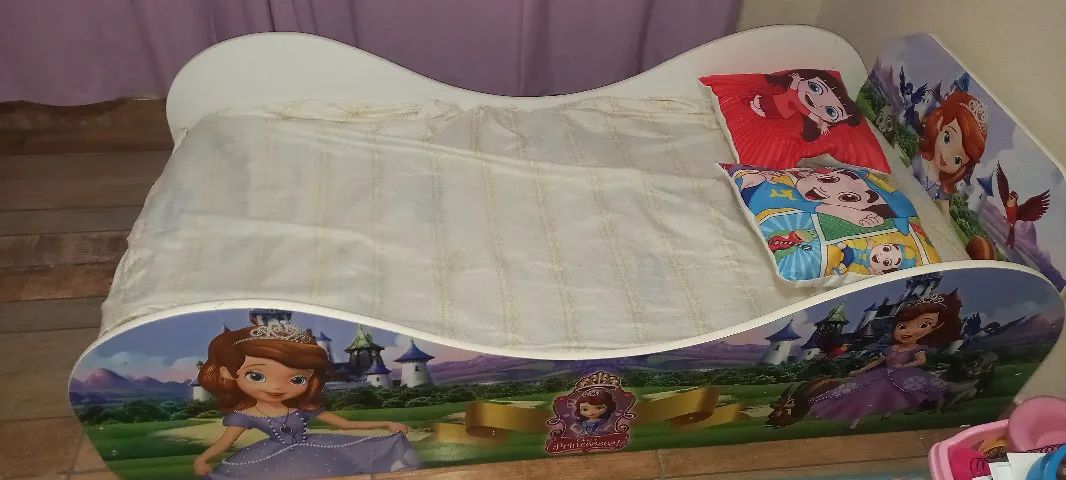 cama infantil princesa sofia barato pra sair logo - Foto 3