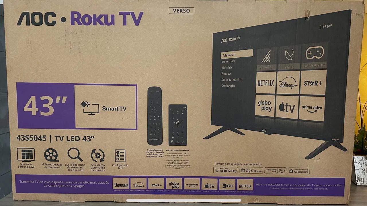 Tv aoc roku led 43 
