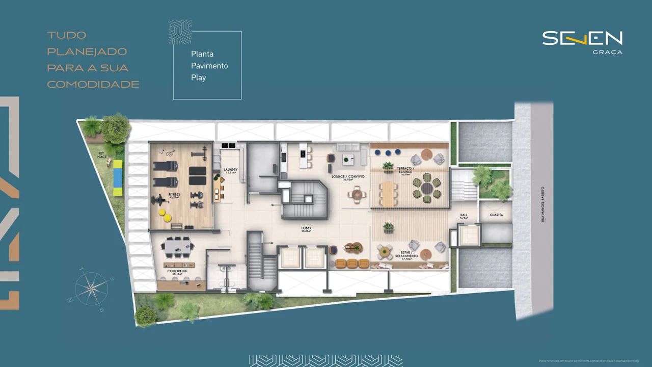 Seven Graça, Apartamento 1 Suíte, Distribuído Em 38M² E 1 Vaga De Garagem Na Graça. V6KHF - Foto 4