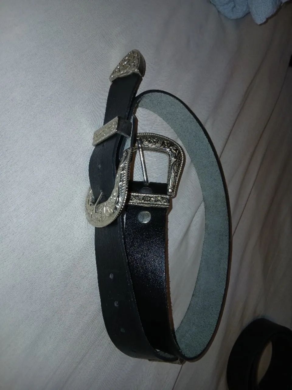 Cinto de couro legitimo fivela dupla