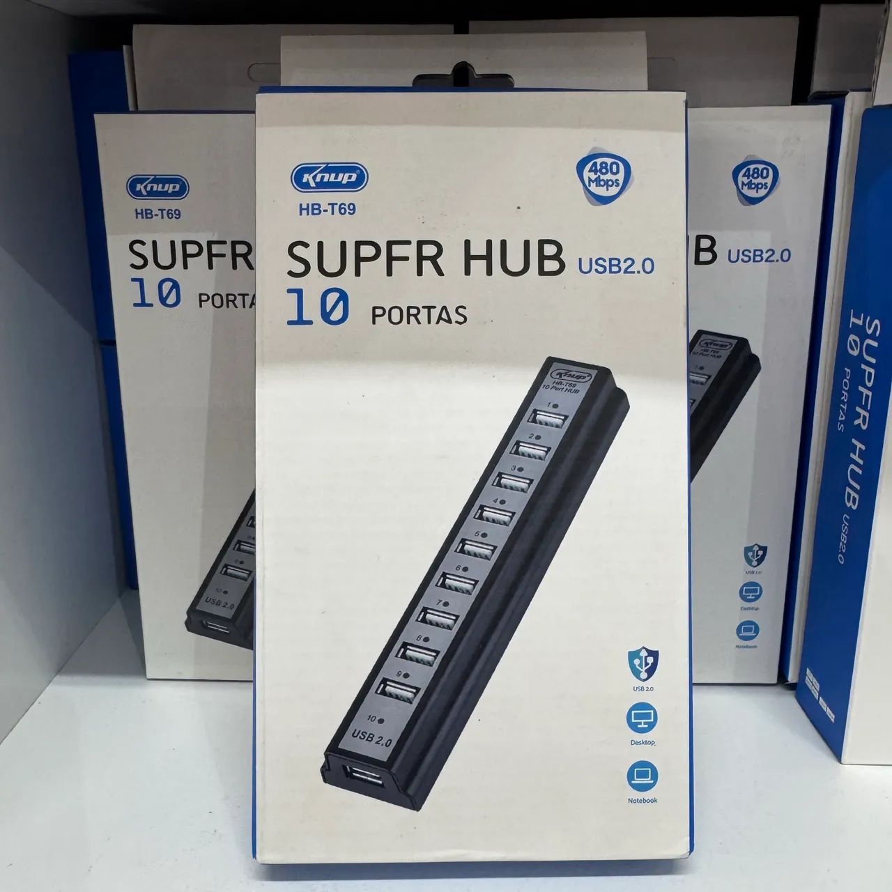 Hub USB com 10 entradas USBs 