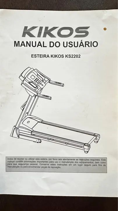Esteira Elétrica Kikos - Modelo KS2202 - Ótima para treinos em casa! - Foto 3