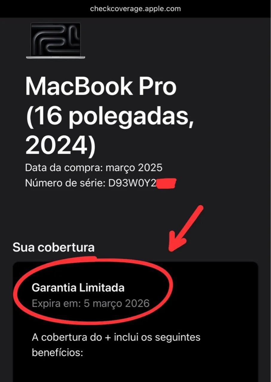 Macbook pro 16 polegadas m4 pro 24gb / 512gb garantia: 05/03/2026, 17 ciclos ( 24 / 512 ) - Foto 2