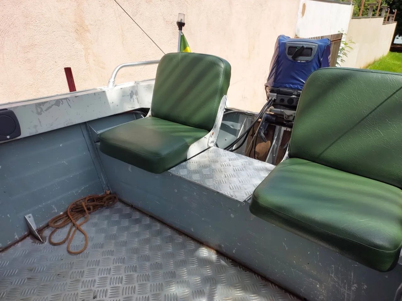 Lancha Alumínio Motor 40 Yamaha completa - Foto 7