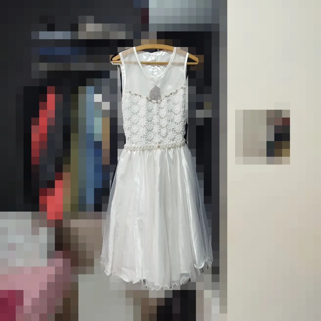 Vestido branco de festa/Primeira comunhão/Crisma/Casamento/Daminha