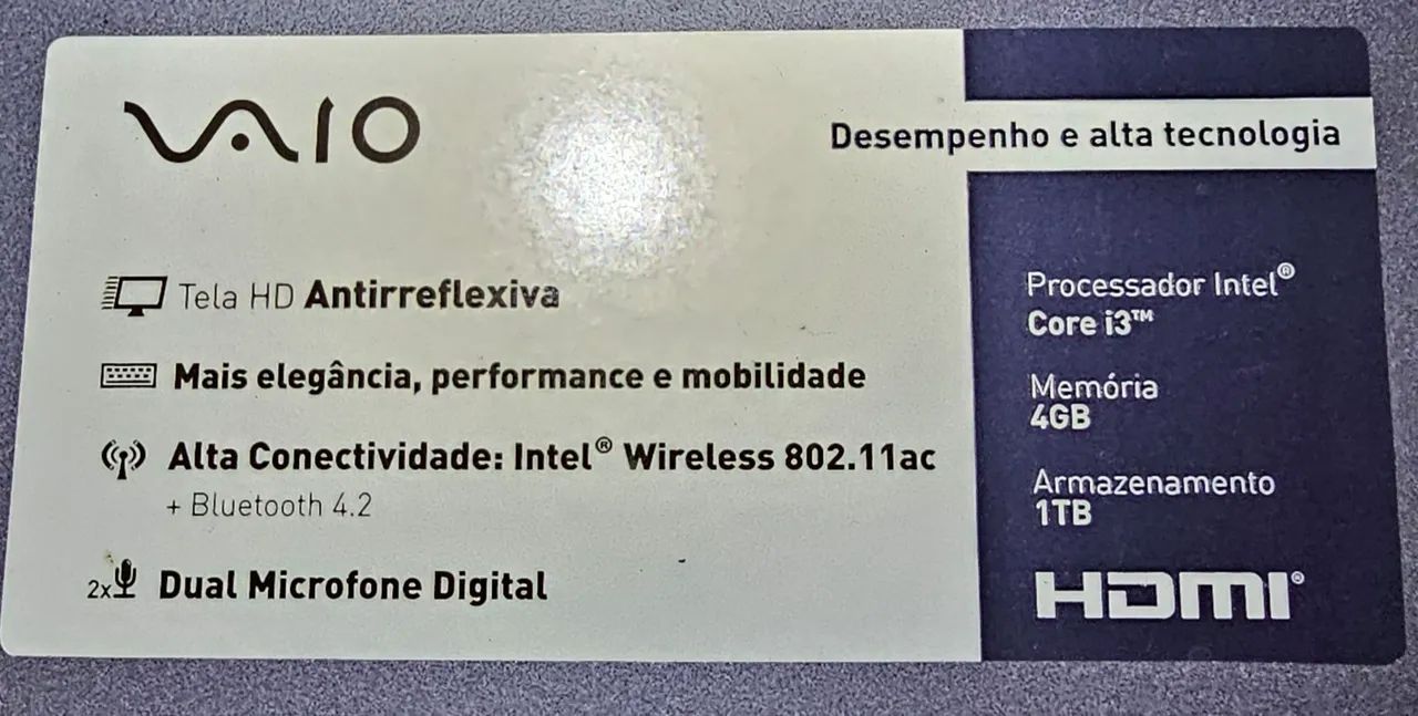 Notebook VAIO i3 4Gb. - Foto 2