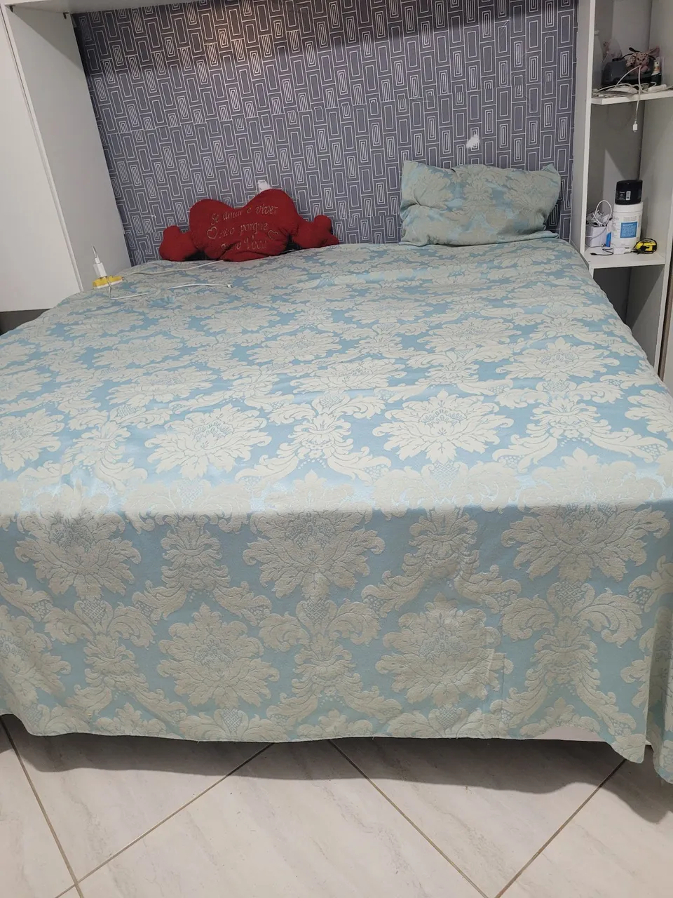 Cama Box + colchão king size