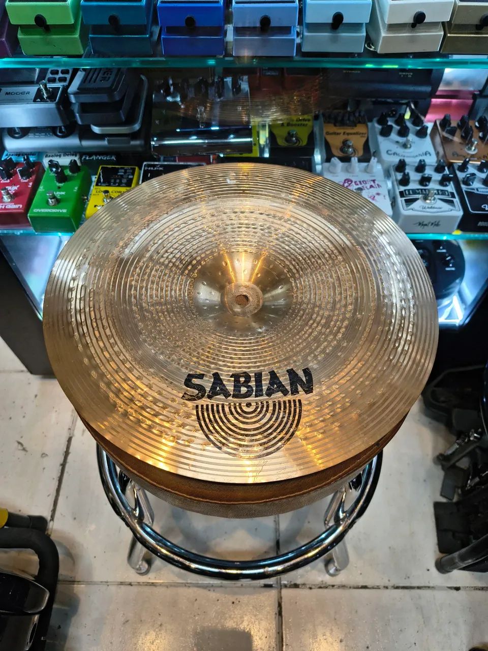 Prato sabian mini china b8x 14 polegadas chinese liga b8 - Foto 3