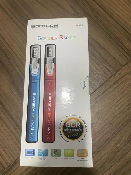 Scanner De Mão Portatil Dotcom Handy Hs-600 Vermelho Hs600. - Foto 4