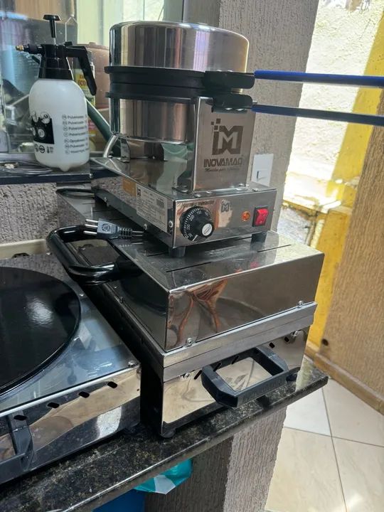 Máquina de crepe e wafles  - Foto 3