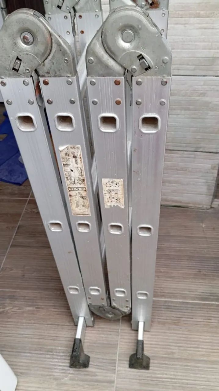 Escada articulada com plataforma Mor 3*4 - Foto 4