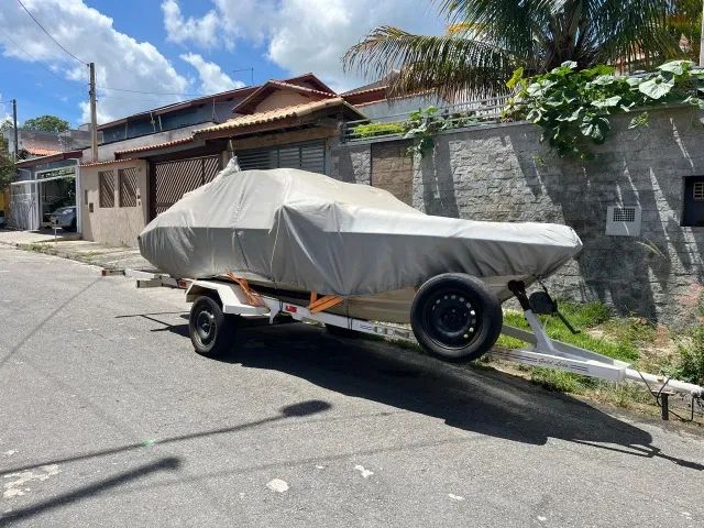 Lancha Focker 16 pés, ano  2005,  motor Yamaha 90  HP - Foto 8