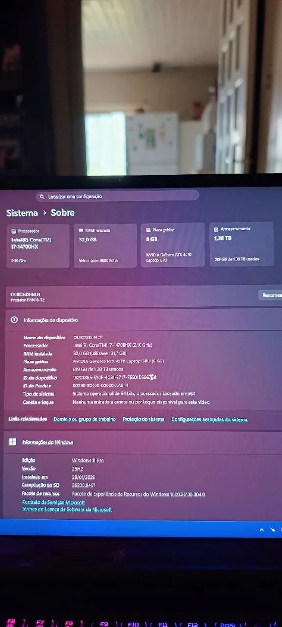 Notebook Gamer Predator Helios Neo 16 - Foto 5