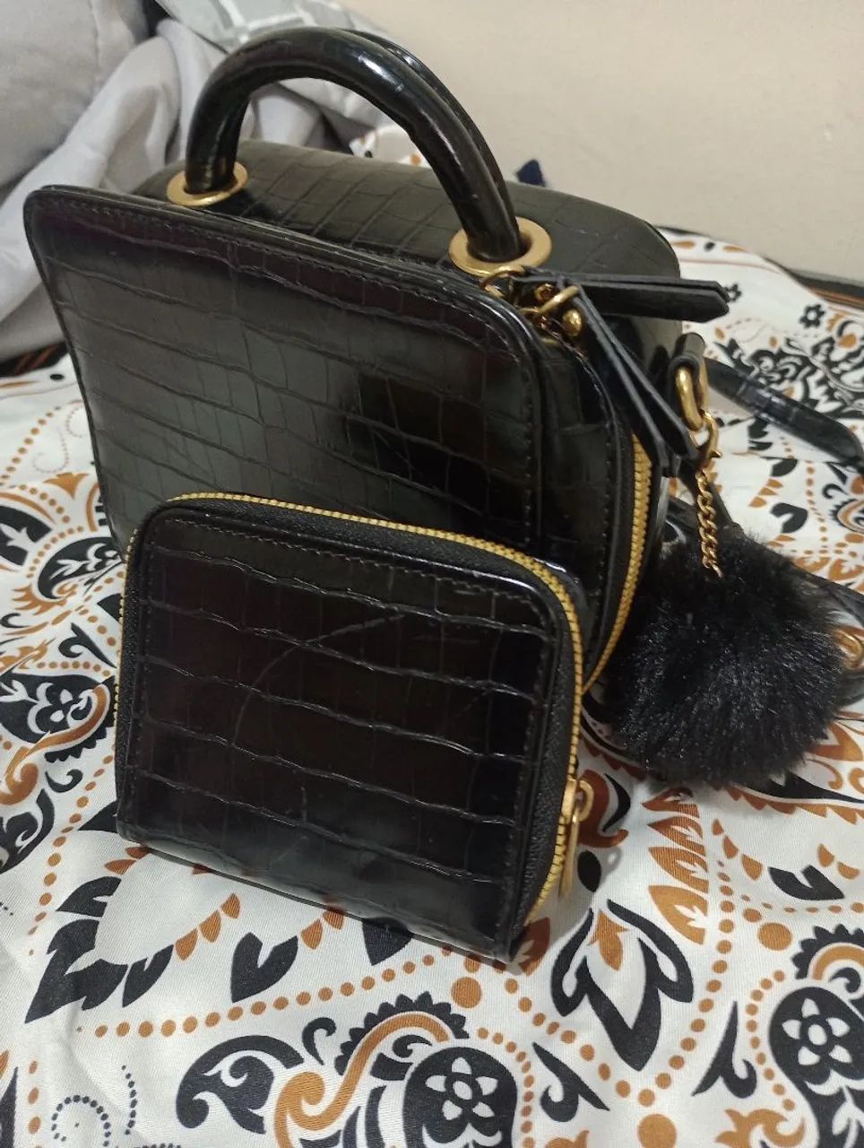 BOLSA CROC PRETA  - Foto 4